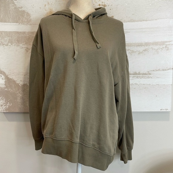 Z Supply Hooded Green Sweatshirt - Picture 1 of 4
